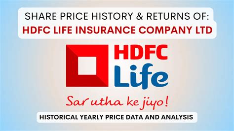 hdfc life insurance share price historical