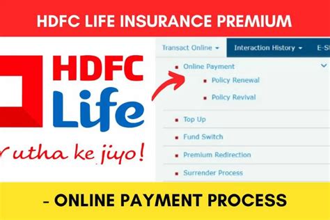 hdfc life premium payment
