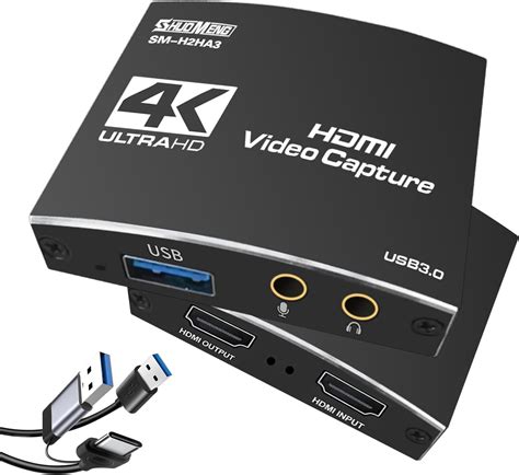 LiNKFOR Capture Card with Remote,HDMI Game Capture Card HDMI to USB 3.0 Live Video Capture with