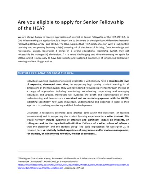 Hea Fellowship Application Template