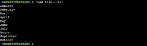 Head Documentation Linux