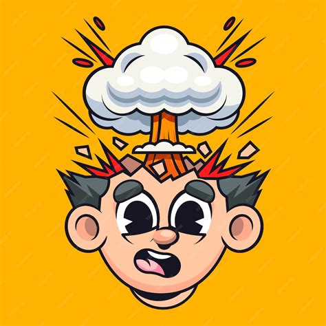 Head Exploding Cartoon