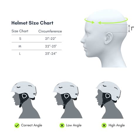 Head Ski Helmet Size Chart