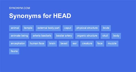 Head Synonym Formal