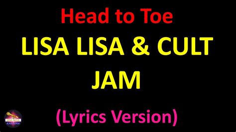 head to toe lyrics lisa lisa