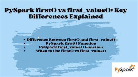 Head Vs First Pyspark