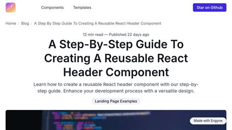 Header Examples React