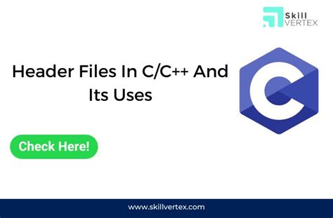 Header Files In C++ List