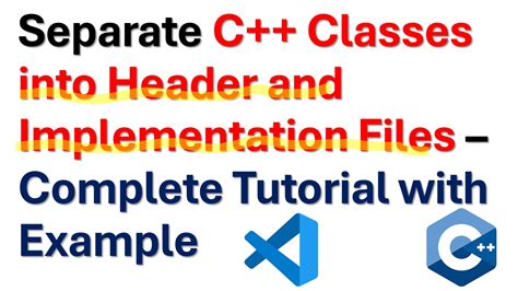 Header Files With Classes C++