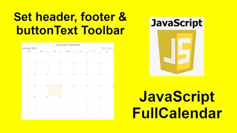 Header For Fullcalendar
