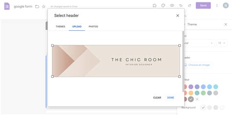 Header Image Size For Google Form