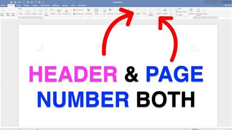 Header In Word With Page Number