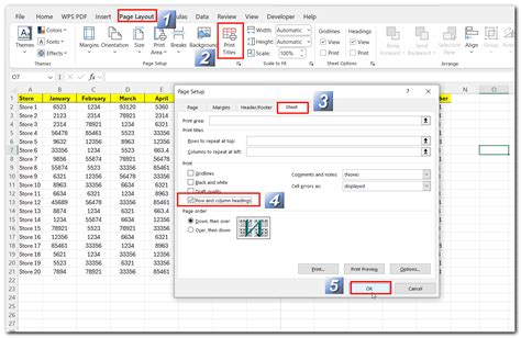 headers on each page excel