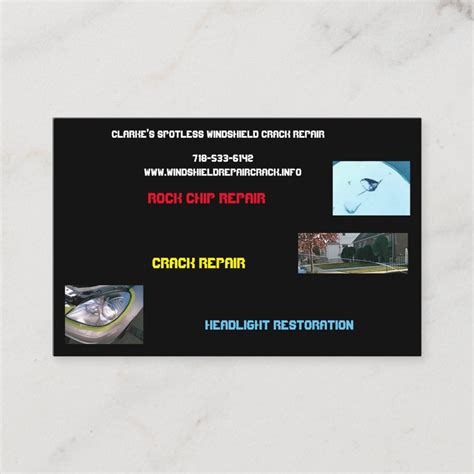 Business Card Headlight Restoration Silver