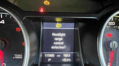 Headlight Range Control Defective Audi A5
