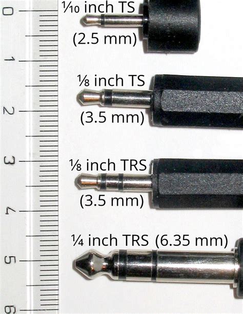 headphone cable sizes