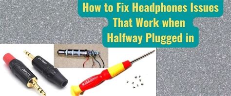 Headphones Only Work When Plugged In Before Startup