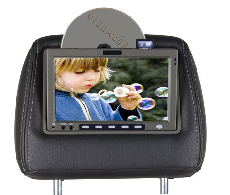 Headrest Dvd Tv Black