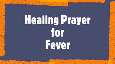 healing prayer for fever by daily effective