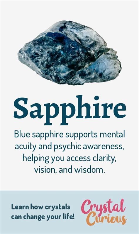 healing properties of blue sapphire