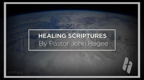 healing scriptures with john hagee