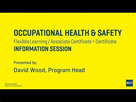 health and safety bcit
