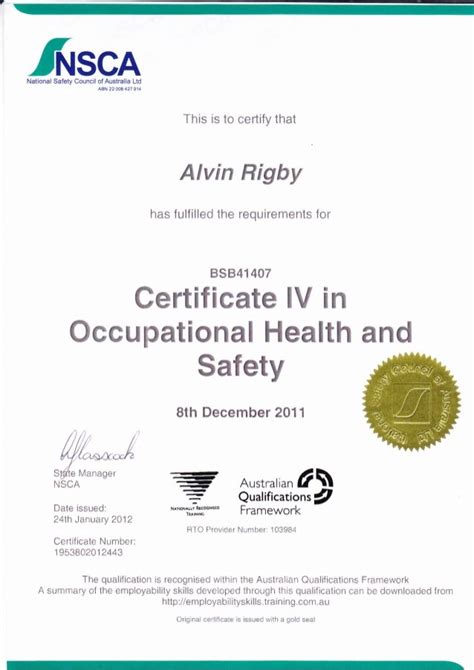 health and safety courses australia