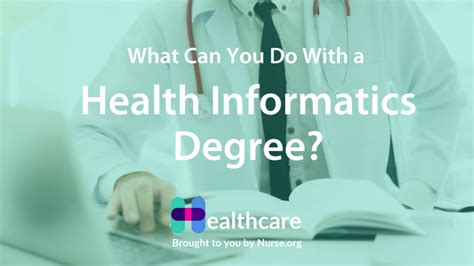 health care informatics degree usf