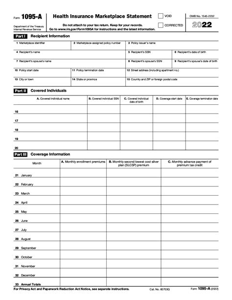 health insurance marketplace form 1095-a