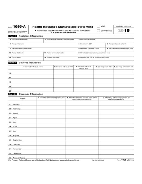 health insurance marketplace tax form 1095-a