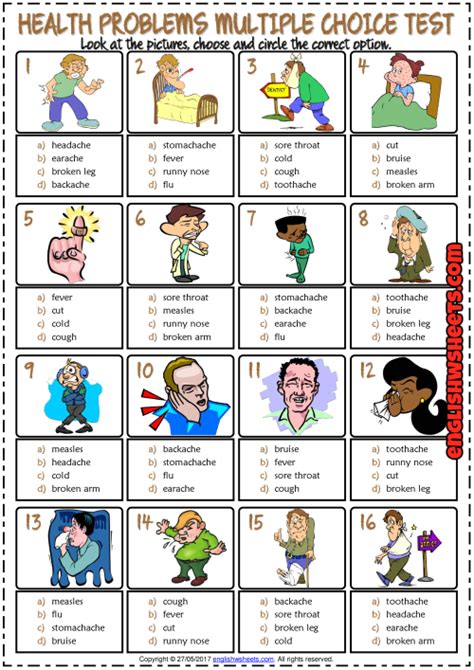 Health Problems Test