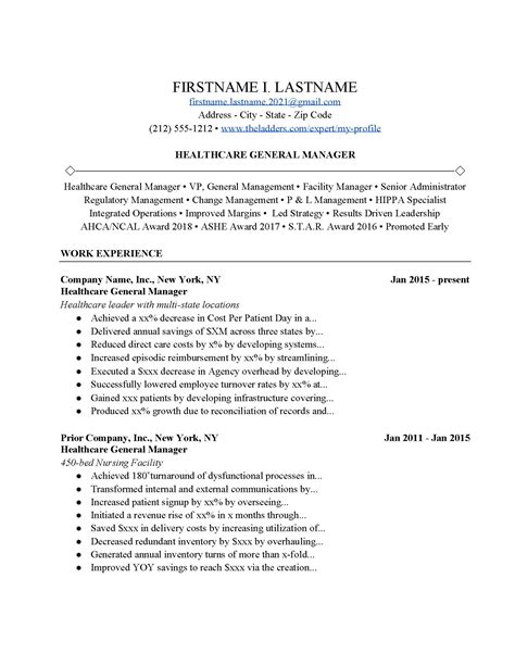 Healthcare Project Manager Resume Fresh Health Care