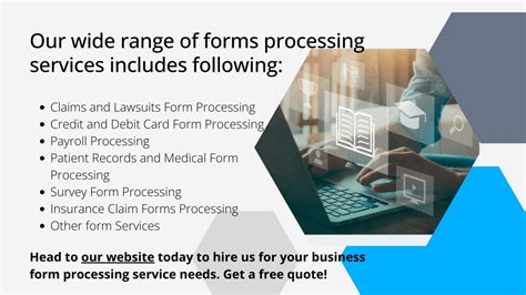 healthcare form processing services