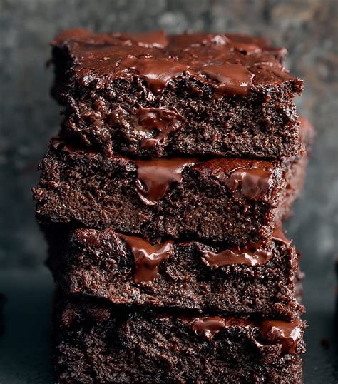 healthy brownies made with bananas