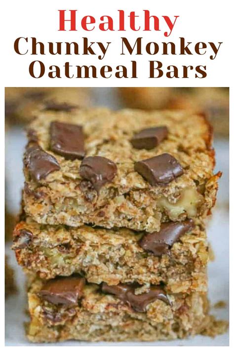 Healthy Chunky Monkey Bars