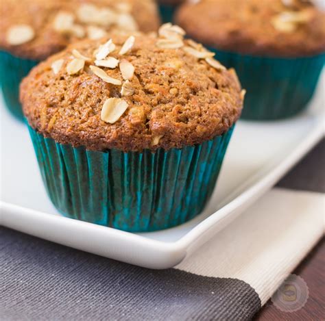 healthy moist carrot muffins