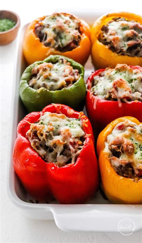 healthy stuffed green pepper recipe