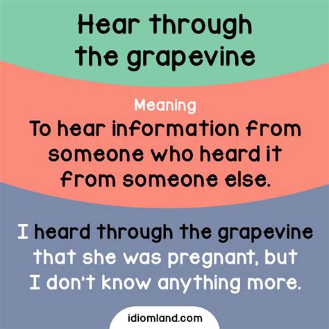 Grapevine Meaning