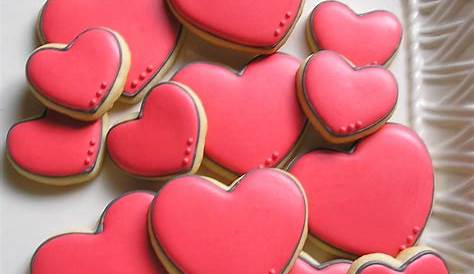 Heart Cookie Icing Ideas Themed Decorated s For Valentine’s Day