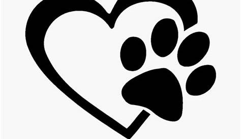 Gallery For > Dog Paw Heart Clip Art
