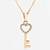 heart key necklace