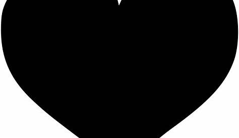Black heart 67 icon - Free black heart icons
