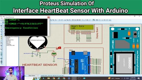 Heart/Pulse Sensor With Arduino Proteus Simulation