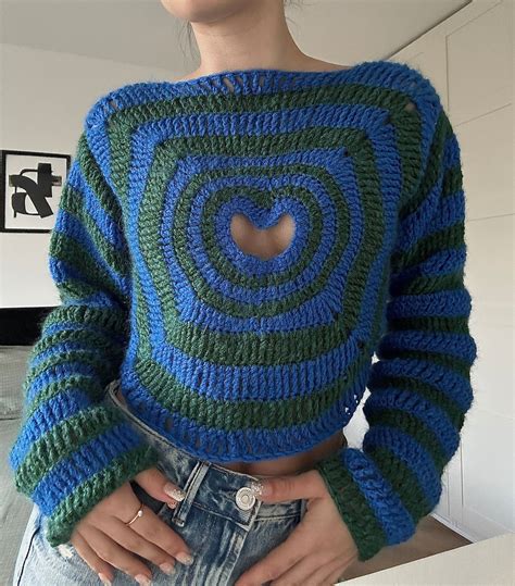 Heart Cut Out Sweater Pattern