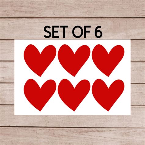 Heart Decals For Shirts