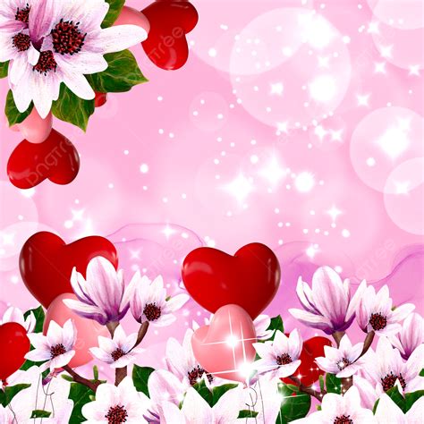 Heart Flower Background