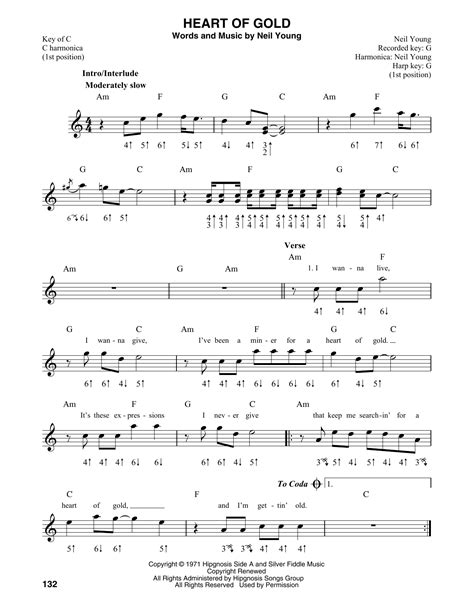 Heart Of Gold Harmonica G