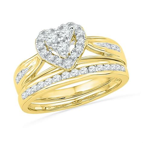 Heart Ring Band Set