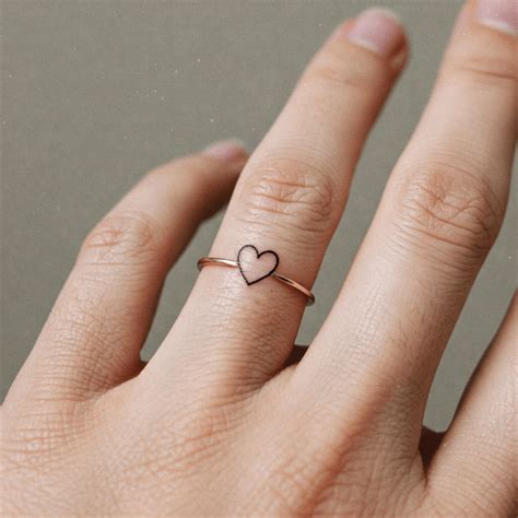 Heart Ring Tattoo Printable