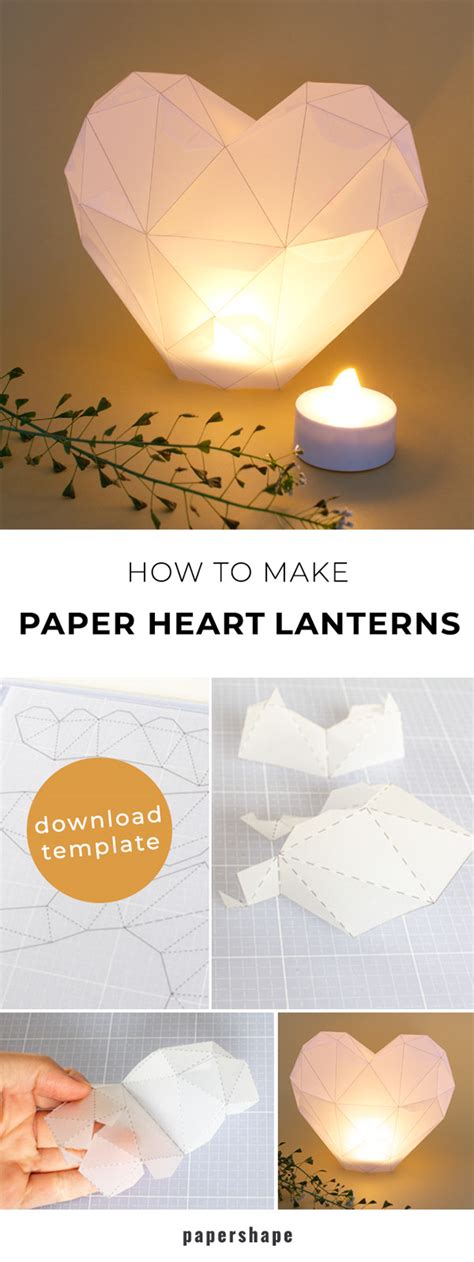 Heart Shaped Paper Lanterns